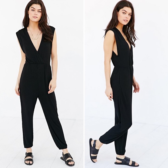 Urban Outfitters Pants - Urban Outfitters Gigi Ribbed Surplice Jumpsuit Urban Outfitters Pants - Urban Outfitters Gigi Ribbed Surplice Jumpsuit